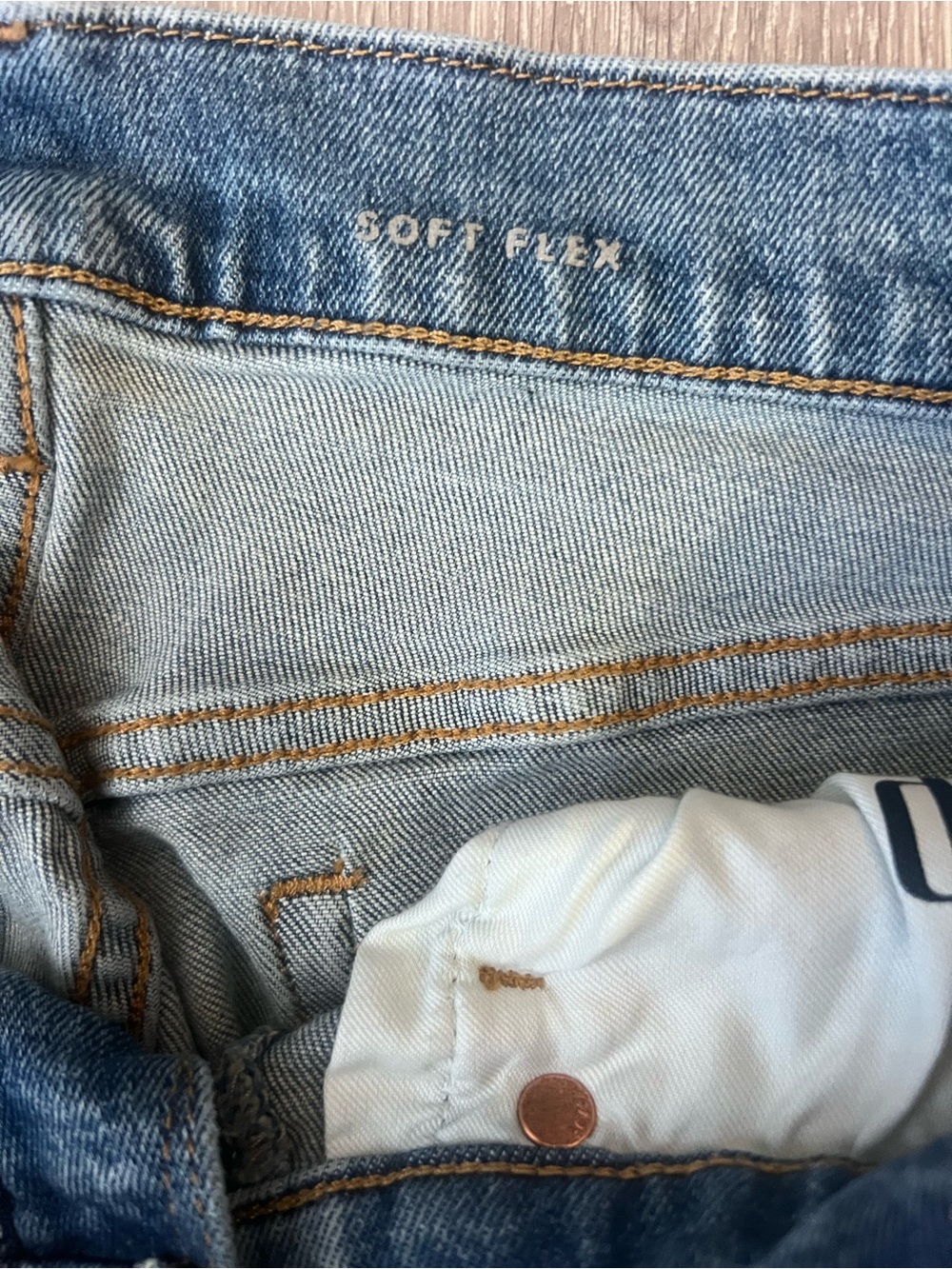 Men's Blue Denim Jeans Soft Flex - Slim - Picture 3 of 4